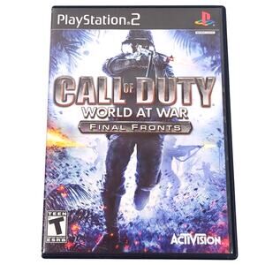 ​Call of Duty: World at War Final Fronts PS2 Complete CIB 2008 Tested WWII USED